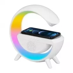 Умный светильник G-Smart Light Sound Machine - беспроводная зарядка 15W, Bluetooth-колонка, будильник, 16 млн цветов, приложение HappyLighting thumbnail