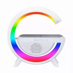 Умный светильник G-Smart Light Sound Machine - беспроводная зарядка 15W, Bluetooth-колонка, будильник, 16 млн цветов, приложение HappyLighting thumbnail
