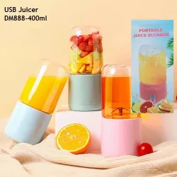 Портативный блендер Juicer с USB зарядкой - 400 мл, 4 лезвия, до 15000 об/мин, для смузи и коктейлей thumbnail