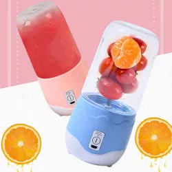 Портативный блендер Juicer с USB зарядкой - 400 мл, 4 лезвия, до 15000 об/мин, для смузи и коктейлей thumbnail