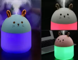 Мини-увлажнитель воздуха с ночником - Котик, 2 режима, USB-питание, 0.25  thumbnail