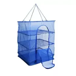 Сетка для сушки овощей, грибов и рыбы - 35x35x70 см, 3 полки, подвесная конструкция thumbnail