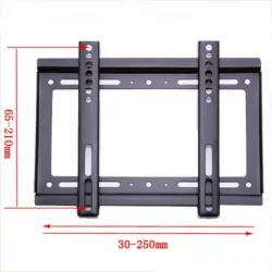 Настенный крепеж для ТВ V-Star 14-42 дюймов - стальной, до 26 кг, VESA 75x75-200x200, черный thumbnail