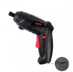Мини электрический шуруповерт 226 ELC - 3.6V, 1800 мАч, LED-подсветка, USB зарядка, 250 об/мин thumbnail