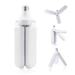Светодиодная лампа Fan Blade 45W E27 - складная, холодный белый свет, 3500lm, 6500K thumbnail