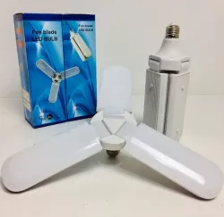 Светодиодная лампа Fan Blade 45W E27 - складная, холодный белый свет, 3500lm, 6500K thumbnail