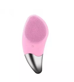 Силиконовая щетка-массажер для лица Sonic Facial Brush - водонепроницаемая, ультразвуковые пульсации, мощный аккумулятор, USB зарядка thumbnail
