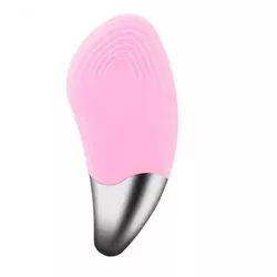Силиконовая щетка-массажер для лица Sonic Facial Brush - водонепроницаемая, ультразвуковые пульсации, мощный аккумулятор, USB зарядка thumbnail