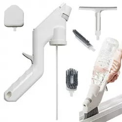 Щетка для уборки 4в1 с распылителем Water Spray Cleaning Kits - многоцелевое использование, 4 насадки, бережная очистка thumbnail