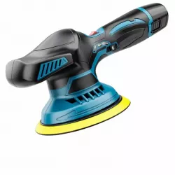 Полировальная машинка Waxing Polisher аккумуляторная - 1250 Вт, 6 скоростей, 2 АКБ, насадки в комплекте thumbnail