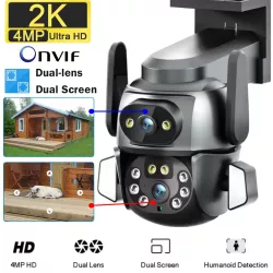 Уличная WiFi камера DOUL CAM Q 821 - Поворотная, 4 Мп, 4G, Ночная съемка, Водонепроницаемая thumbnail
