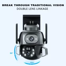 Уличная WiFi камера DOUL CAM Q 821 - Поворотная, 4 Мп, 4G, Ночная съемка, Водонепроницаемая thumbnail