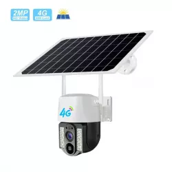 360 Камера V380 Pro 4MP с 4G SIM - Автономная, ИК Ночное Видение, Солнечная Панель, Управление через Приложение thumbnail