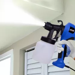 Электрический краскопульт Paint Zoom W37 - 800мл, 2.5 бар, 350Вт, регулируемая форсунка 2.5мм, синий thumbnail