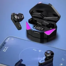 Беспроводные игровые наушники TWS X15 - RGB LED подсветка, Bluetooth 5.0, Hi-Fi стерео, до 24 ч работы thumbnail