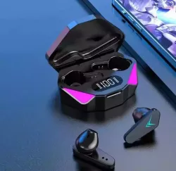 Беспроводные игровые наушники TWS X15 - RGB LED подсветка, Bluetooth 5.0, Hi-Fi стерео, до 24 ч работы thumbnail