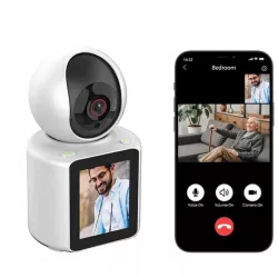 IP Камера WI-FI Відеоняня - 1080p, Двосторонній відео-чат, Нічне бачення, Кут 120°, обертання 350° thumbnail