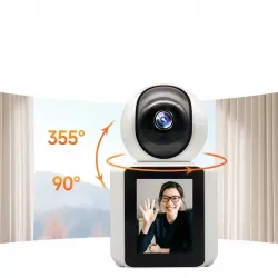 IP Камера WI-FI Відеоняня - 1080p, Двосторонній відео-чат, Нічне бачення, Кут 120°, обертання 350° thumbnail