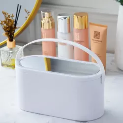 Органайзер для косметики с зеркалом и подсветкой - USB-зарядка, 23x10x11.5 см, 30 LED thumbnail