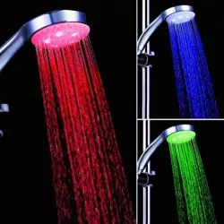 Светодиодная насадка для душа LED Shower - 3 цвета, без батареек, изменяет подсветку по температуре воды thumbnail