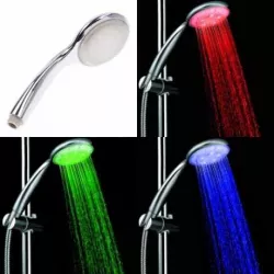 Светодиодная насадка для душа LED Shower - 3 цвета, без батареек, изменяет подсветку по температуре воды thumbnail