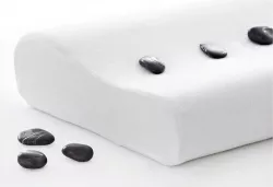 Ортопедическая подушка Memory Pillow с эффектом памяти - анатомическая поддержка, гипоаллергенная, размер 50x29x10/7 см thumbnail