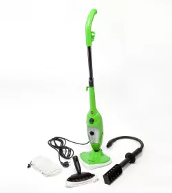 Паровая швабра H2O Steam MOP X5 - 5 в 1, 1300 Вт, 3 насадки из микрофибры, длина кабеля 3 м thumbnail