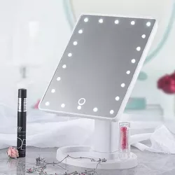 Зеркало для макияжа с LED подсветкой - 22 светодиода, сенсорная кнопка, вращение 180°, модель XR-1608 thumbnail
