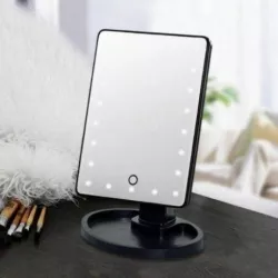 Зеркало для макияжа с LED подсветкой - 22 светодиода, сенсорная кнопка, вращение 180°, модель XR-1608 thumbnail
