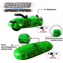 Трубопроводный автотрек Chariots Speed Pipes - 37 деталей, светящиеся машинки, дистанционное управление thumbnail