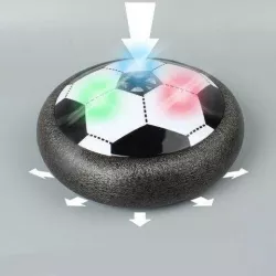 Футбольный мяч HoverBall с подсветкой - Аэрофутбол для дома, мягкий бампер, работает от 4 AA батареек thumbnail