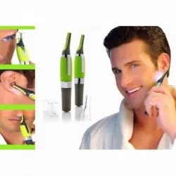 Универсальный триммер Micro Touch Max - для носа и ушей, встроенная подсветка, 2 насадки, работает от 1 ААА батарейки thumbnail
