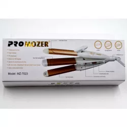 Стайлер для волос ProMozer MZ-7023 3-в-1 - плойка, гофре, выпрямитель, керамическое покрытие, 200°C, поворот шнура на 360° thumbnail