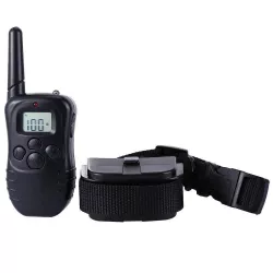 Электронный ошейник для тренировки собак Dog Training PR5 - 100 уровней вибрации, ЖК-дисплей, дальность 300 м, регулируемый нейлоновый ремень thumbnail