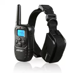 Электронный ошейник для тренировки собак Dog Training PR5 - 100 уровней вибрации, ЖК-дисплей, дальность 300 м, регулируемый нейлоновый ремень thumbnail