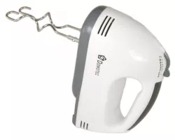 Ручной миксер с чашей Domotec MS-1366 - 7 скоростей, 200W, 2л чаша, наклон 45°, пластик, белый thumbnail