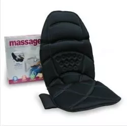 Массажная накидка CUSHION для автомобиля и дома - с подогревом, 6 вибрационных механизмов, 3 режима массажа, пульт управления thumbnail