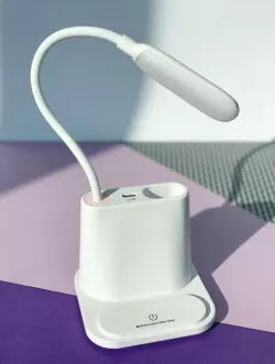 Настольная LED лампа Bionic Desk Lamp - аккумулятор 1200mAh, 2 режима света, USB-зарядка, держатель для смартфона, органайзе thumbnail