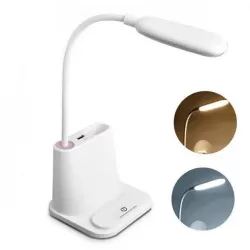 Настольная LED лампа Bionic Desk Lamp - аккумулятор 1200mAh, 2 режима света, USB-зарядка, держатель для смартфона, органайзе thumbnail