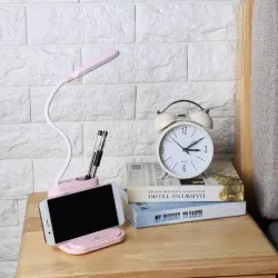 Настольная LED лампа Bionic Desk Lamp - аккумулятор 1200mAh, 2 режима света, USB-зарядка, держатель для смартфона, органайзе thumbnail