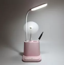 Настольная LED лампа Bionic Desk Lamp - аккумулятор 1200mAh, 2 режима света, USB-зарядка, держатель для смартфона, органайзе thumbnail