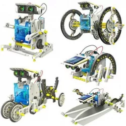 Конструктор Solar Robot 14 в 1 - солнечная энергия, 14 моделей, прозрачный корпус thumbnail