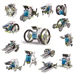 Конструктор Solar Robot 14 в 1 - солнечная энергия, 14 моделей, прозрачный корпус thumbnail