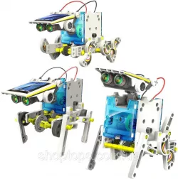 Конструктор Solar Robot 14 в 1 - солнечная энергия, 14 моделей, прозрачный корпус thumbnail