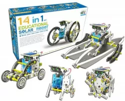 Конструктор Solar Robot 14 в 1 - солнечная энергия, 14 моделей, прозрачный корпус thumbnail