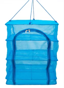 Сетка для сушки Easyall 45x45x70 см - 3 полки, мелкая ячейка 3 мм, защита от насекомых thumbnail
