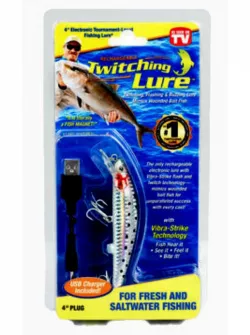 Электронная приманка для рыбалки Twitching Lure - 13 см, 20 г, крючки из высоколегированной стали, быстрая зарядка 20 мин thumbnail