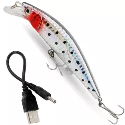 Электронная приманка для рыбалки Twitching Lure - 13 см, 20 г, крючки из высоколегированной стали, быстрая зарядка 20 мин thumbnail