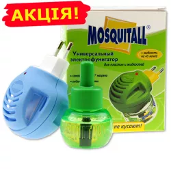 Прибор Mosquitall от комаров с жидкостью - защита 45 ночей, универсальный, без запаха thumbnail