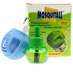 Прибор Mosquitall от комаров с жидкостью - защита 45 ночей, универсальный, без запаха thumbnail